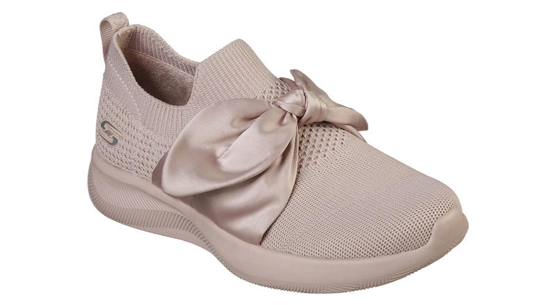Fotografie: Skechers pudrově růžové slip on Bobs Squad 2 Bow Beauty